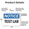 Signmission Test Lab, 14 in W x Rectangle, Plastic OS-2PACK-NS-P-1014-L-18543 - alternate 6